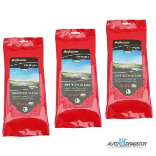 VLAŽNE MARAMICE ZA STAKLO 24KOM 