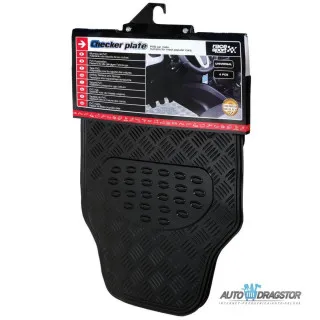 UNIVERZALNE GUMENE PATOSNICE ALU LOOK 4KOM PIANO-BLACK 