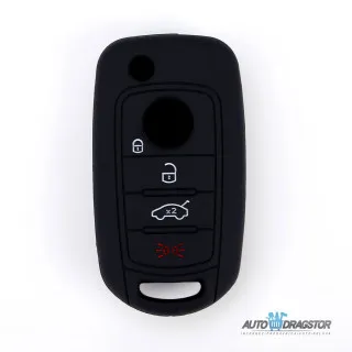 SILIKONSKA NAVLAKA ZA KLJUČEVE CRNA FIAT 