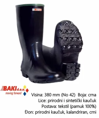 CIZMA VISOKA CRNA 40 70200 