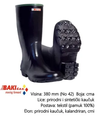 CIZMA VISOKA CRNA 39 70200 