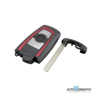 KUĆIŠTE OKLOP KLJUČA 3 DUGMETA  ZA BMW SA CRVENIM OKVIROM 