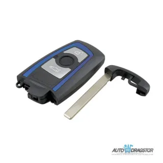 KUĆIŠTE OKLOP KLJUČA 3 DUGMETA  ZA BMW SA PLAVIM OKVIROM 