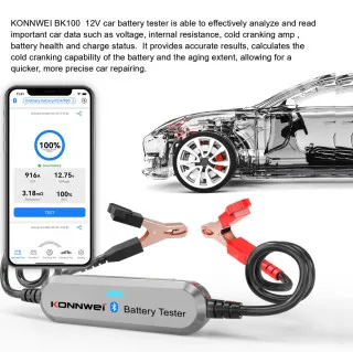 AKUMULATOR TESTER ZA VOZILA I MOTORE BLUETOOTH 