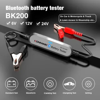 AKUMULATOR TESTER ZA VOZILA I MOTORE 6/12/24V BLUETOOTH 