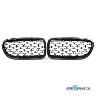 BMW 5 (F10) Sedan (F11) Touring 2010-2018 MASKA DIAMOND CRNA SET 2 KOM 