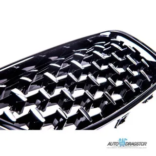 BMW 3 (F30) Sedan (F31) Touring 2011-2019 MASKA DIAMOND HROM CRNA SET 2 KOM 