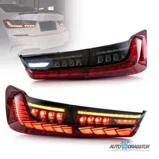 BMW 3 (G20, G80) Sedan 2018- DINAMIEKE LED CRVENO CRNE ŠTOP LAMPE OLED STYLE  SET 4KOM 