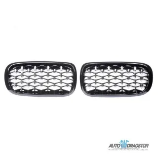 BMW X5 (F15, F85) X6 (F16, F86) 2013-2018 MASKA DIAMOND HROM CRNA SET 2 KOM 