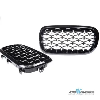 BMW X5 (F15, F85) X6 (F16, F86) 2013-2018 MASKA DIAMOND HROM CRNA SET 2 KOM 