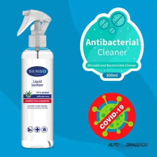 ANTIBAKTERIJSKI SPREJ ZA RUKE 300ML ALOE VERA 70% ALKOHOLA 