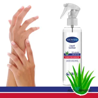 ANTIBAKTERIJSKI SPREJ ZA RUKE 300ML ALOE VERA 70% ALKOHOLA 