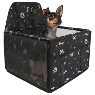 TRANSPORTNA TORBA ZA ZIVOTINJE 38.5x38.5x27CM CRNA 