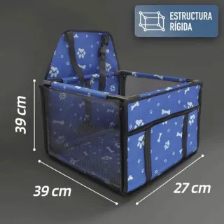 TRANSPORTNA TORBA ZA ZIVOTINJE 38.5x38.5x27CM PLAVA 