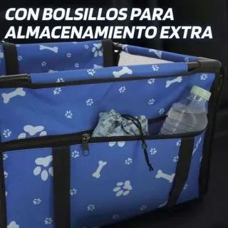 TRANSPORTNA TORBA ZA ZIVOTINJE 38.5x38.5x27CM PLAVA 