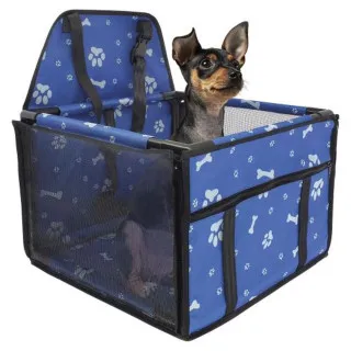 TRANSPORTNA TORBA ZA ZIVOTINJE 38.5x38.5x27CM PLAVA 