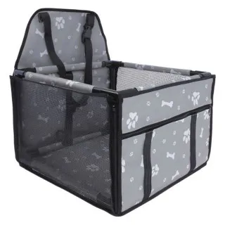 TRANSPORTNA TORBA ZA ZIVOTINJE 38.5x38.5x27CM SIVA 