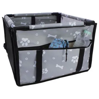 TRANSPORTNA TORBA ZA ZIVOTINJE 38.5x38.5x27CM SIVA 