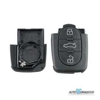 KUĆIŠTE OKLOP KLJUČA 3 dugmeta HU66 ZA AUDI A2,A3,A4,A6,A8,TT 