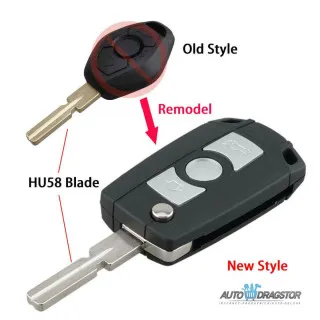 KUĆIŠTE OKLOP KLJUČA 2 dugmeta HU58 ZA BMW MODIFIKACIJA 