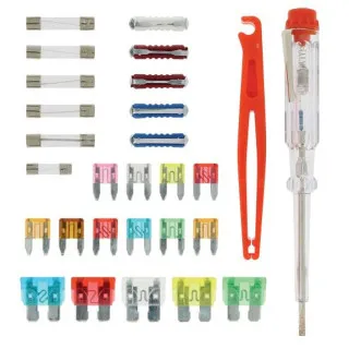 OSIGURAČI SET (SET OSIGURAČA/ALAT ZA VAĐENJE/GLINERICA)  SET SADRŽI 28KOM 