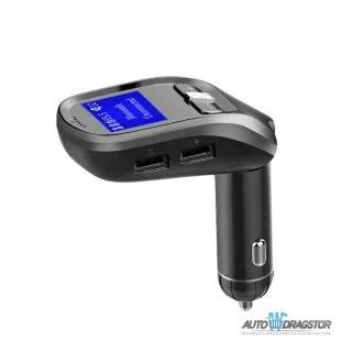 FM PREDAJNIK (TRANSMITER), USB PUNJAČ, 2 USB ULAZA, BLUETOOTH 5.0, MP3/WMA 