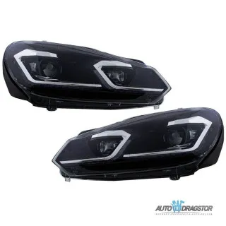 VW GOLF 6 2008-2012 FAROVI ZATAMLJENI SA MOTOROM ZA PODEŠAVANJE FAROVA GOLF 7.5 LOOK-SET 2KOM 