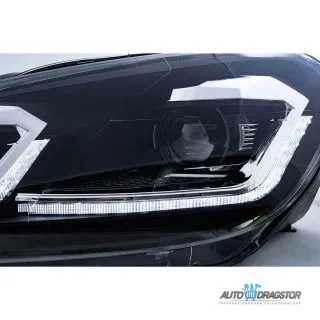 VW GOLF 6 2008-2012 FAROVI ZATAMLJENI SA MOTOROM ZA PODEŠAVANJE FAROVA GOLF 7.5 LOOK-SET 2KOM 