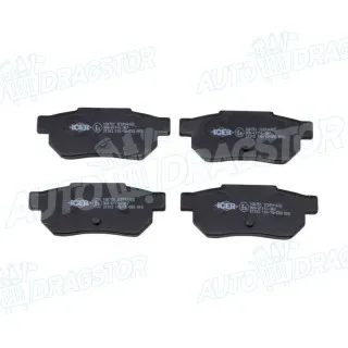 Kočione pločice HONDA ACCORD (BA/CA), 85-89; CIVIC (EC/ED/EE), 87-91; CRX (ED9/EE8), 87-92; PRELUDE (BA), 87-92; 