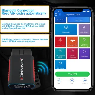 UNIVERZALNI OBD2 DIJAGNOSTIČKI SKENER ZA VOZILA POSLE 1996god. 