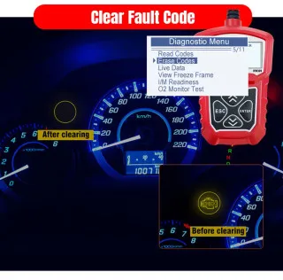 UNIVERZALNI OBD2 DIJAGNOSTIČKI SKENER ZA VOZILA NA 12V 