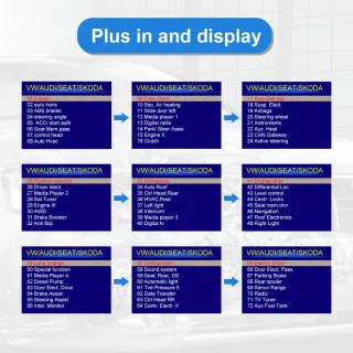 UREDJAJ ZA DIJAGNOSTIKU OBD2  ZA VAG VOZILA SA PUNOM DIJAGNOSTIKOM I OPCIJOM RESETOVANJA 