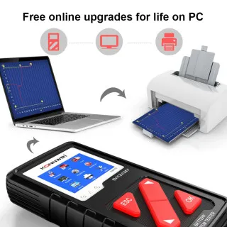 PROFESIONALNI AKUMULATOR TESTER ZA 6/12/24V ZA MOTORE/VOZILA/KAMIONE/MARINE/ATV 