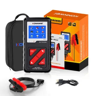 PROFESIONALNI AKUMULATOR TESTER ZA 6/12/24V ZA MOTORE/VOZILA/KAMIONE/MARINE/ATV 