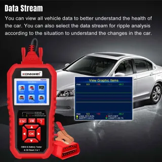 3u1 UNIVERZALNI OBD2 DIJAGNOSTIČKI SKENER I AKUMULATOR TESTER SA OPCIJOM RESETA LAMPICE ZA SERVIS ZA AUTOMOBILE I MOTORE 