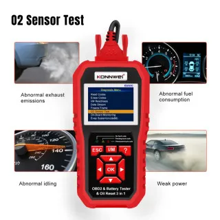3u1 UNIVERZALNI OBD2 DIJAGNOSTIČKI SKENER I AKUMULATOR TESTER SA OPCIJOM RESETA LAMPICE ZA SERVIS ZA AUTOMOBILE I MOTORE 