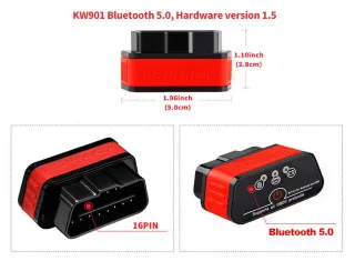 BLUETOOTH 5.0 OBD2 SKENER 