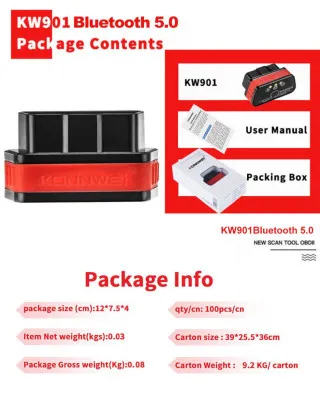 BLUETOOTH 5.0 OBD2 SKENER 