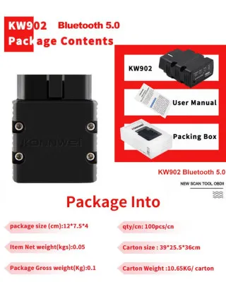 BLUETOOTH 5.0 OBD2 SKENER 