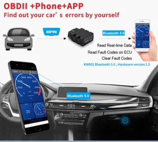 BLUETOOTH 5.0 OBD2 SKENER 