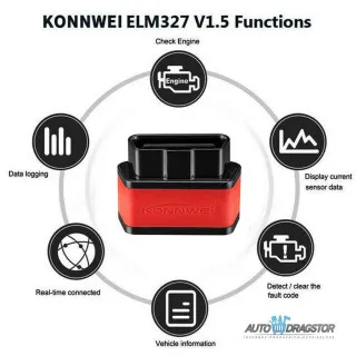 UREĐAJ ZA DIJAGNOSTIKU OBD2 WI FI CRNI 