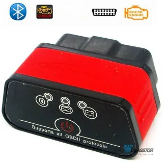 UREĐAJ ZA DIJAGNOSTIKU OBD2 BLUETOOTH 3.0 CRVENI 