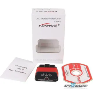 UREĐAJ ZA DIJAGNOSTIKU OBD2 BLUETOOTH 3.0 CRVENI 