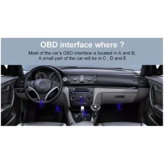 UREĐAJ ZA DIJAGNOSTIKU OBD2 WI FI CRVENI 