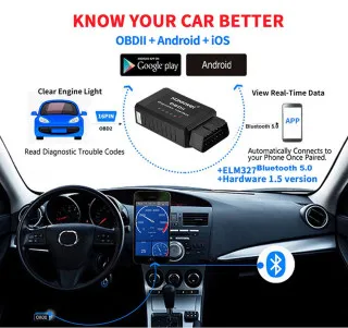 BLUETOOTH 5.0 OBD2 SKENER 