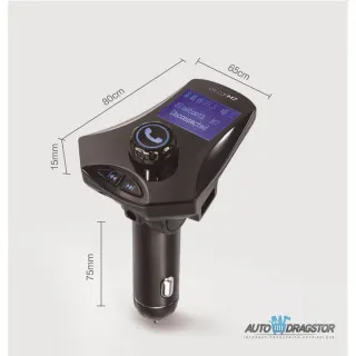 FM PREDAJNIK (TRANSMITER), 2 USB ULAZA, BLUETOOTH 5.0,MP3/WMA 