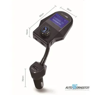FM PREDAJNIK (TRANSMITER), 3 USB ULAZA, BLUETOOTH 5.0,MP3/WMA 