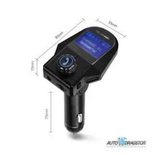 FM PREDAJNIK (TRANSMITER), 2 USB ULAZA, BLUETOOTH 5.0,MP3/WMA 