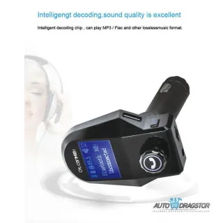 FM PREDAJNIK (TRANSMITER), 2 USB ULAZA, BLUETOOTH 5.0,MP3/WMA 