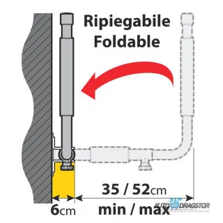 ZIDNI NOSAEI KROVNIH KOFERA TELESKOPSKI 2KOM 